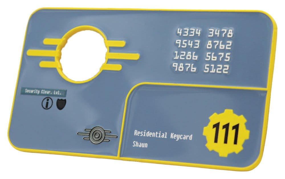 Fallout Replica Beveiliging Keycard Vault 111 Limited Edition 11 cm