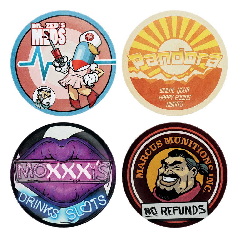 Borderlands-onderzetter, 4-pack