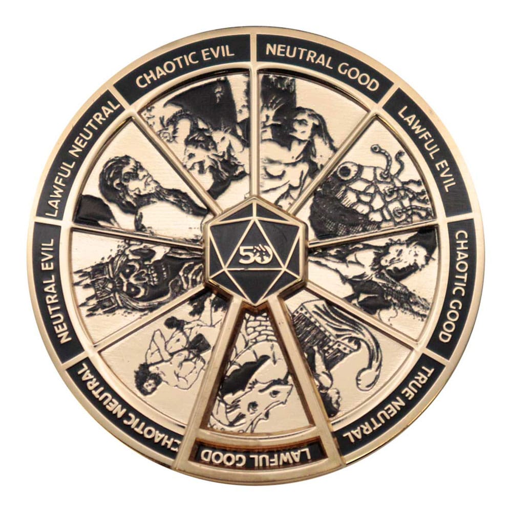 Dungeons & Dragons Pin Badge Alignment Spinner gekleurde limited edition