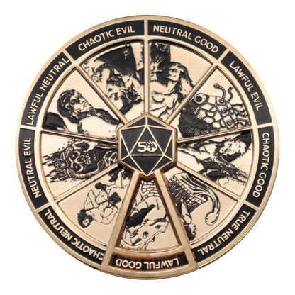 Dungeons & Dragons Pin Badge Alignment Spinner gekleurde limited edition
