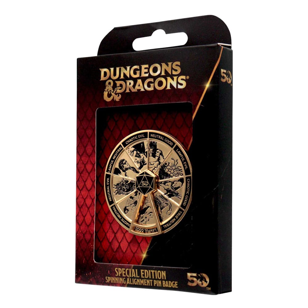 Dungeons & Dragons Pin Badge Alignment Spinner gekleurde limited edition