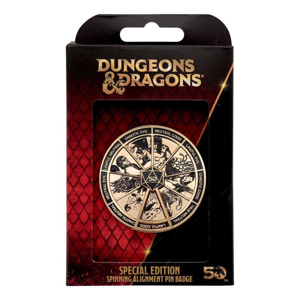 Dungeons & Dragons Pin Badge Alignment Spinner gekleurde limited edition