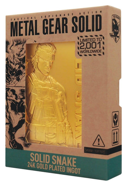 Metal Gear Solid 2 Ingot Snake 24-karaats vergulde beperkte editie