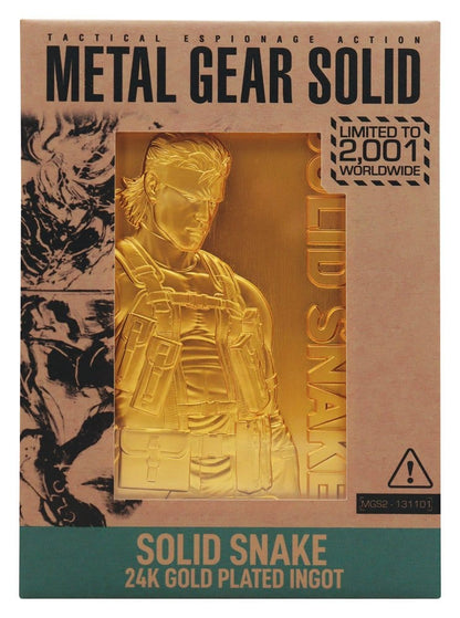 Metal Gear Solid 2 Ingot Snake 24-karaats vergulde beperkte editie