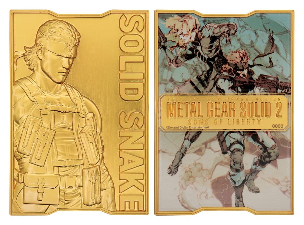 Metal Gear Solid 2 Ingot Snake 24-karaats vergulde beperkte editie