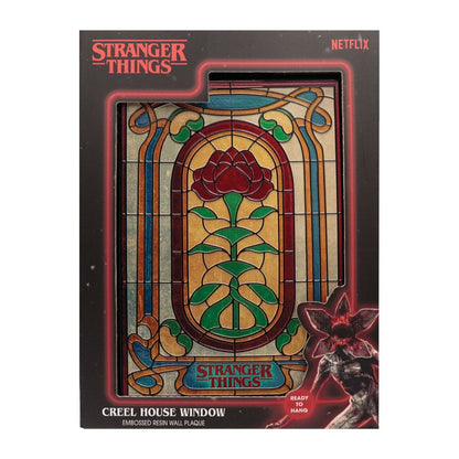Stranger Things hars plaquette Creel House glas-in-loodraam
