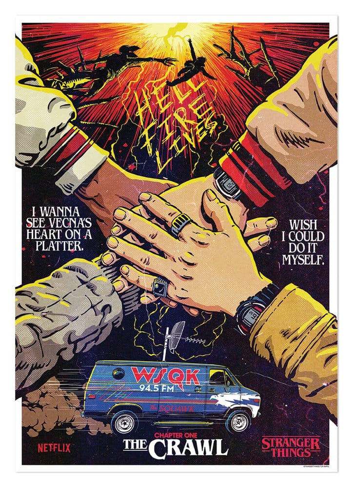 Stranger Things 5 Kunstprint The Crawl Limited Edition 42 x 30 cm