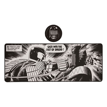 2000 AD bureaulegger en onderzetterset Judge Dredd