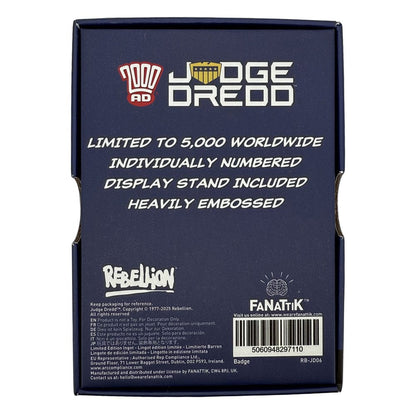 Replica Judge Dredd-badge uit 2000, gelimiteerde editie
