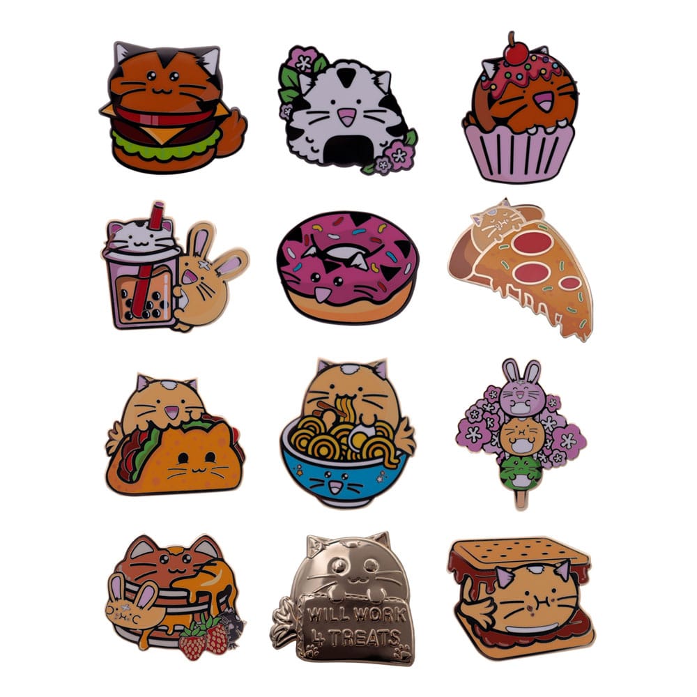 Fuzzballs Pin Badge Mysterie Pin Badge Display (12)
