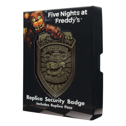 Vijf Nachten bij Freddy's Replica Beveiligingsbadge Antiek Messing Editie