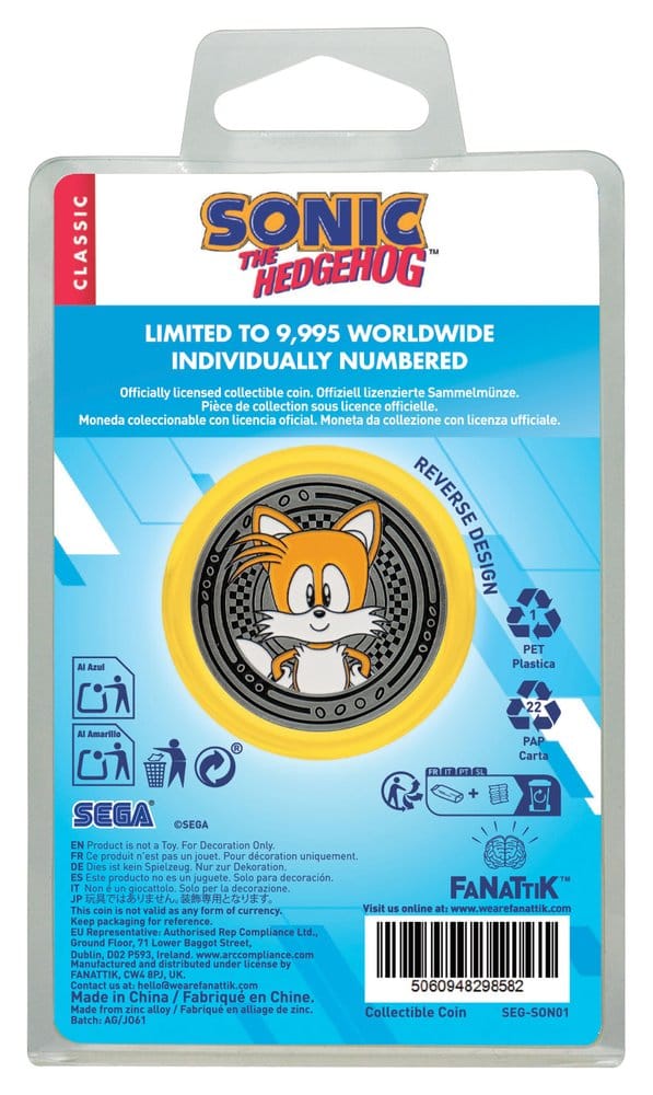 Sonic - The Hedgehog verzamelmunt Sonic & Tails