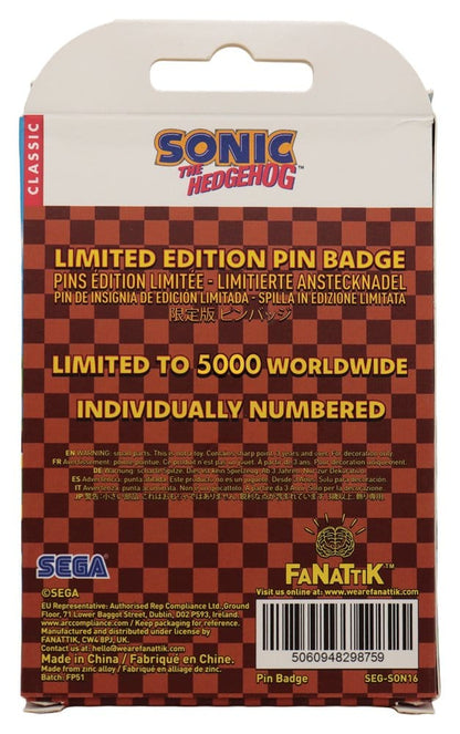 Sonic - The Hedgehog Pin Badge Dr. Eggman Egg Mobile Geketend