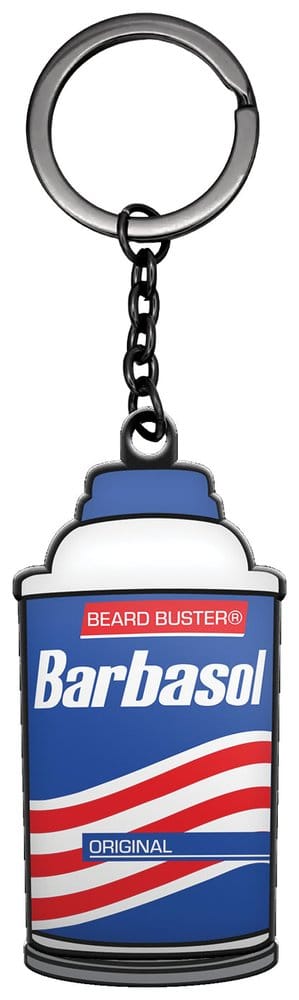 Jurassic Park sleutelhanger glijdende Barbasol blik