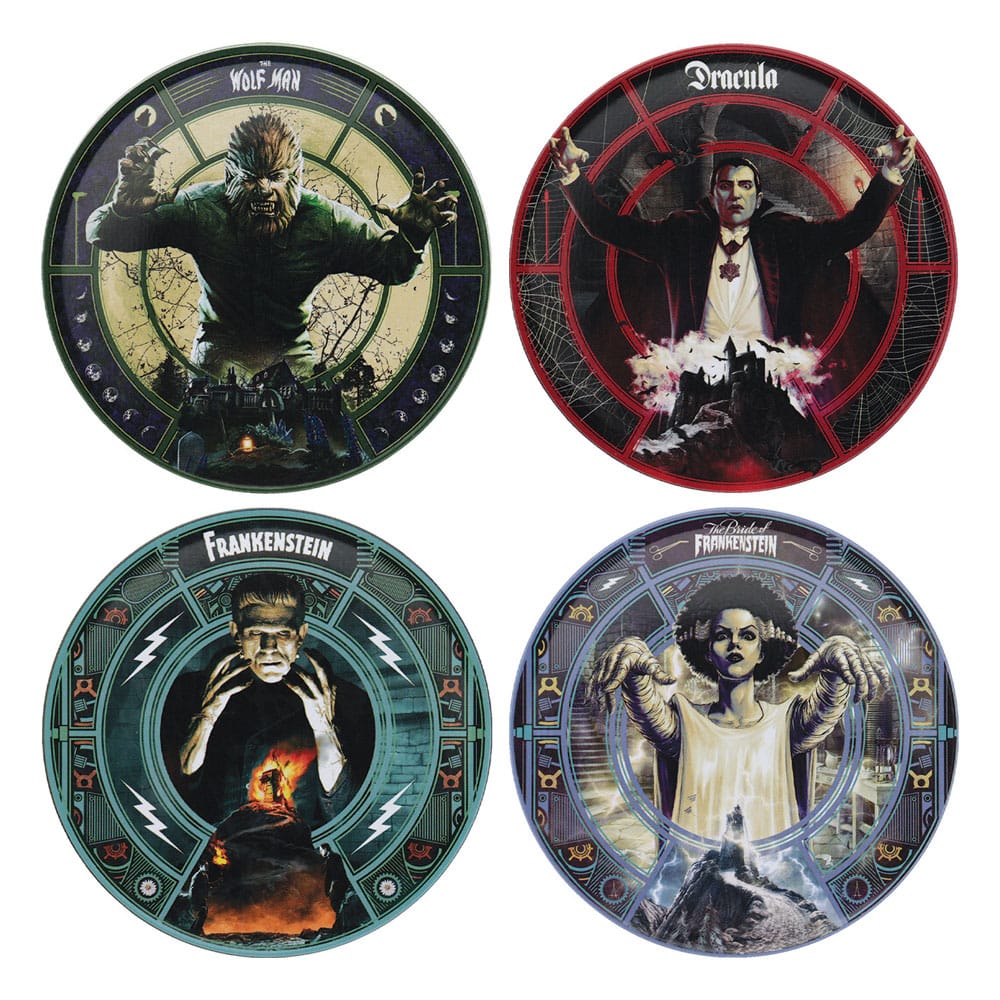Universele Monsters onderzetter 4-pack