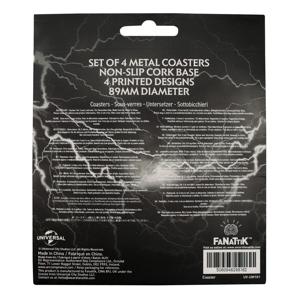 Universele Monsters onderzetter 4-pack