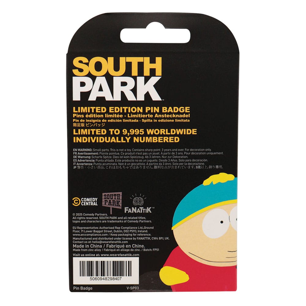 South Park pin-badge Cartman Police Limited Edition