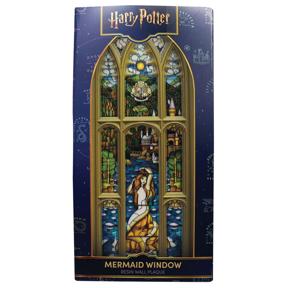 Harry Potter hars plaquette zeemeermin glas-in-loodraam