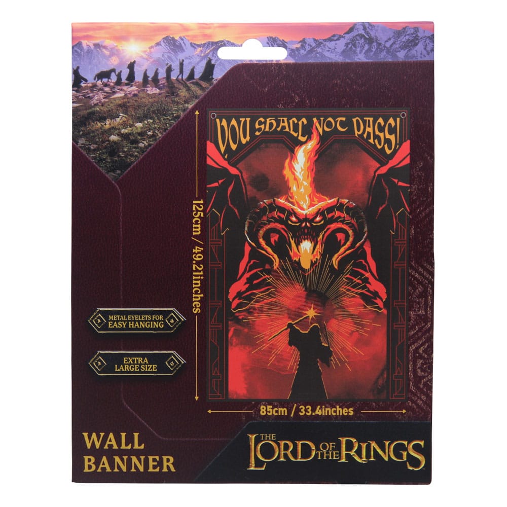 Lord of the Rings Wall Banner U zult niet passeren! 125 x 85 cm