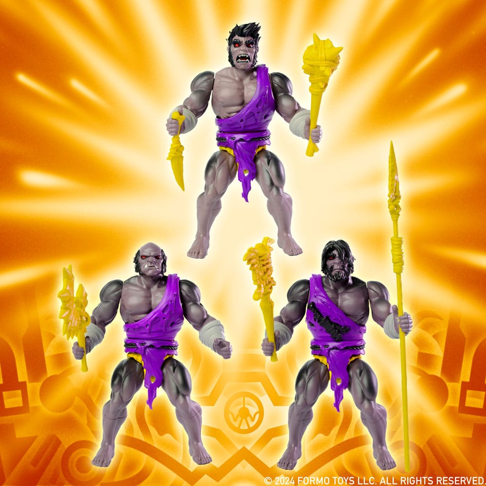 Legends of Dragonore Wave 2: Dragon Hunt actiefiguur 3-pack Brukteror Cave Men 14 cm