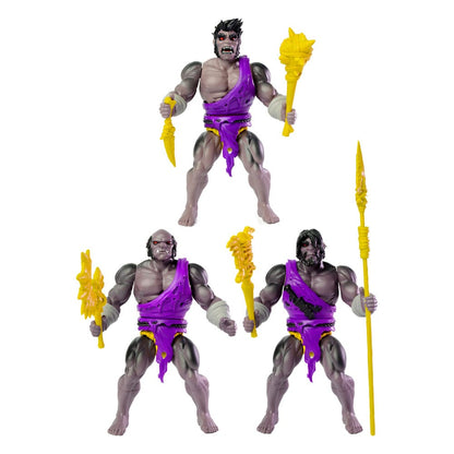 Legends of Dragonore Wave 2: Dragon Hunt actiefiguur 3-pack Brukteror Cave Men 14 cm