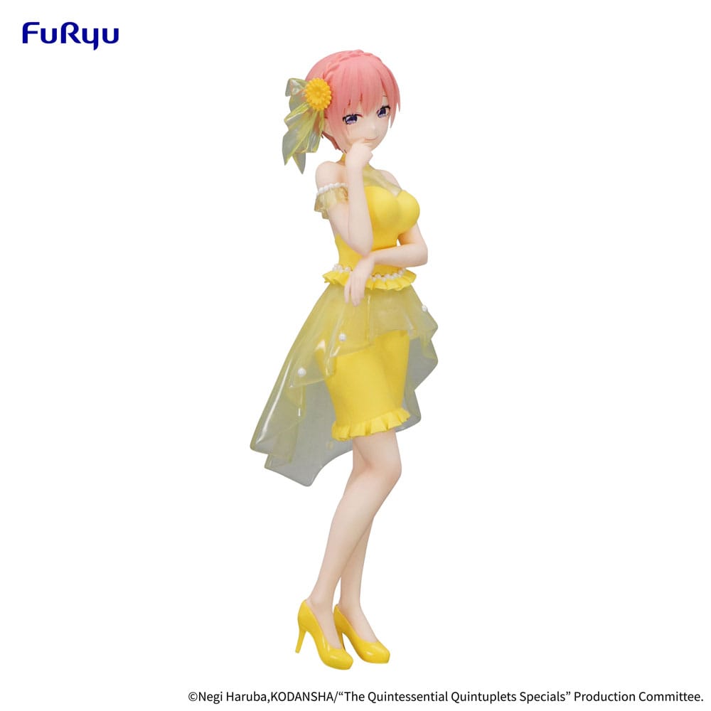 Het typische Quintuplets Trio-try-it PVC-standbeeld Nakano Ichika Pastel Dress ver. 21 cm