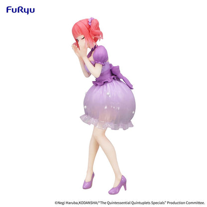 Het typische Quintuplets Trio-try-it PVC standbeeld Nakano Nino Pastel Dress ver. 21 cm