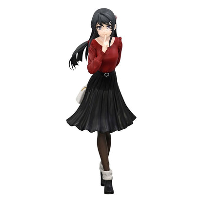 Rascal droomt niet van Bunny Girl Senpai Trio-try-it PVC standbeeld Mai Sakurajima Winteroutfit Ver. 21 cm