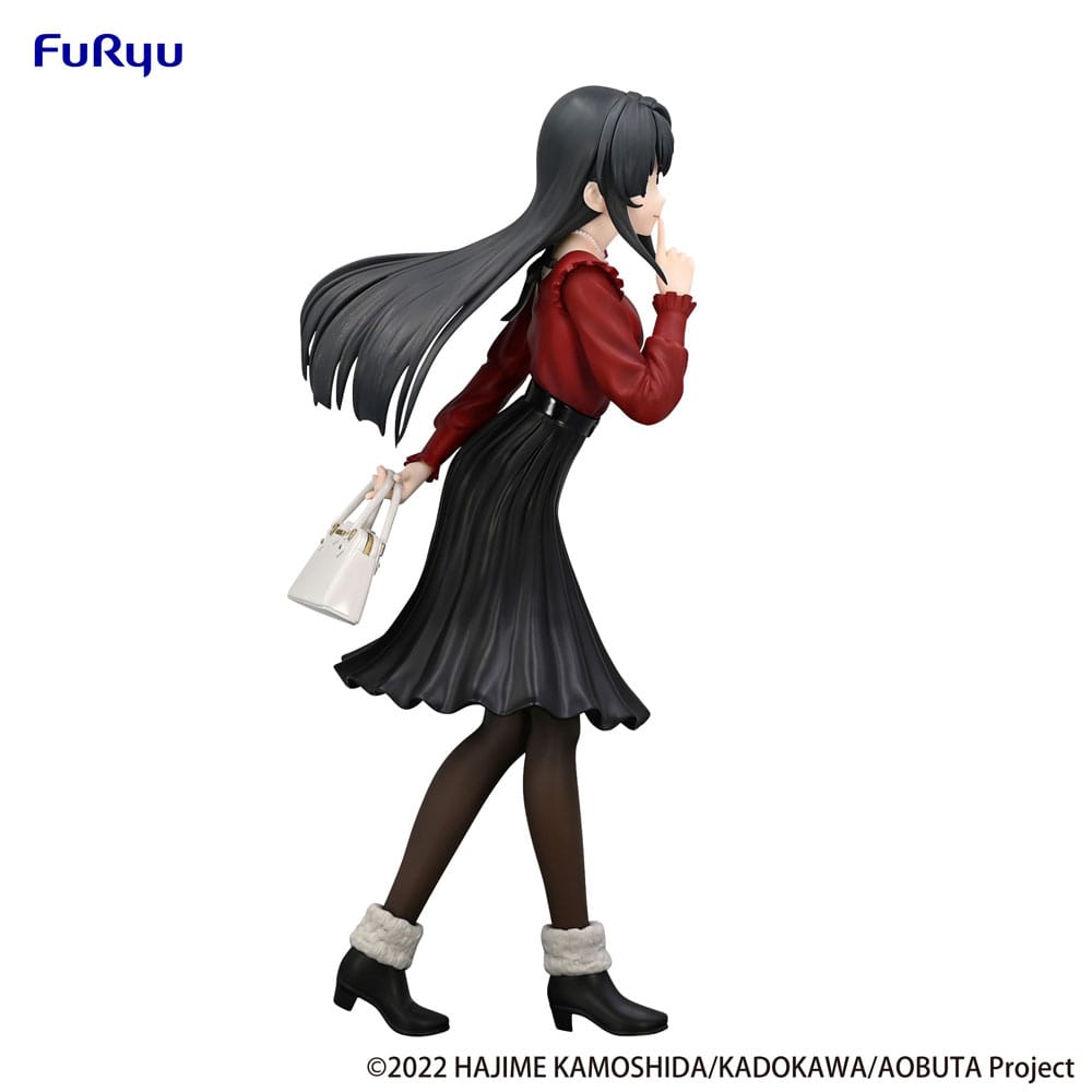 Rascal droomt niet van Bunny Girl Senpai Trio-try-it PVC standbeeld Mai Sakurajima Winteroutfit Ver. 21 cm