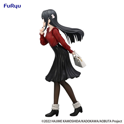 Rascal droomt niet van Bunny Girl Senpai Trio-try-it PVC standbeeld Mai Sakurajima Winteroutfit Ver. 21 cm