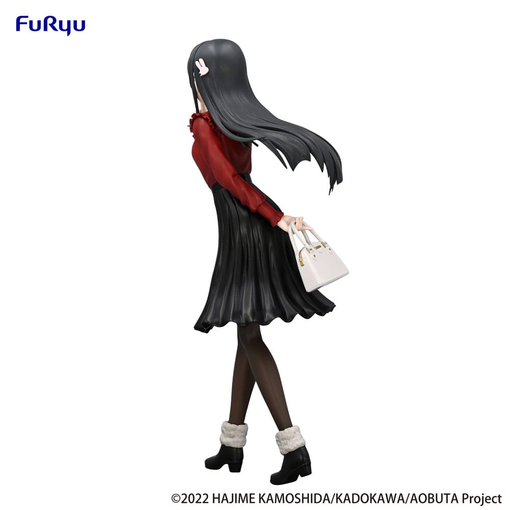 Rascal droomt niet van Bunny Girl Senpai Trio-try-it PVC standbeeld Mai Sakurajima Winteroutfit Ver. 21 cm