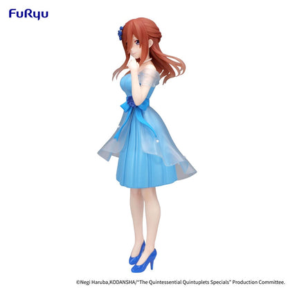 Het typische Quintuplets Trio-try-it PVC-standbeeld Nakano Miku Pastel Dress ver. 21 cm
