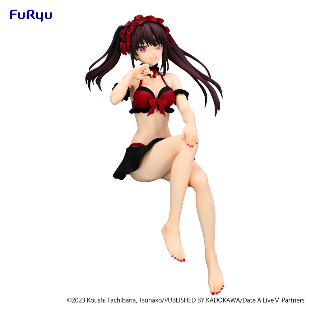 Date een live noedelstopper PVC -standbeeld Kurumi Tokisaki Swimsuit ver. 15 cm