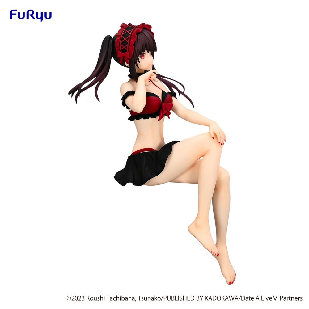 Date een live noedelstopper PVC -standbeeld Kurumi Tokisaki Swimsuit ver. 15 cm