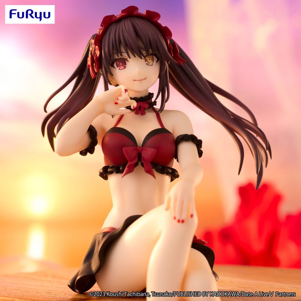 Date een live noedelstopper PVC -standbeeld Kurumi Tokisaki Swimsuit ver. 15 cm