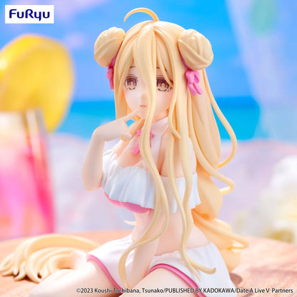 Datum een ​​live V noedelstopper PVC -standbeeld Mukuro Hoshimiya Swimsuit ver. 13 cm
