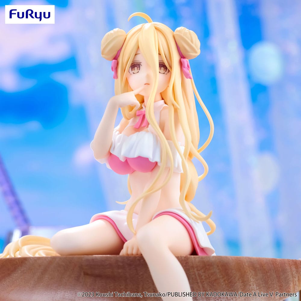 Datum een ​​live V noedelstopper PVC -standbeeld Mukuro Hoshimiya Swimsuit ver. 13 cm