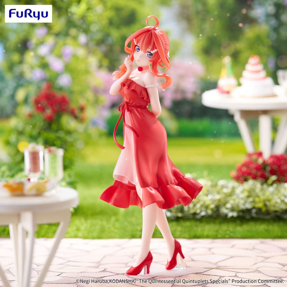 Het typische Quintuplets Specials-trio-try-it PVC standbeeld Itsuki Nakano Pastel Dress ver. 22 cm