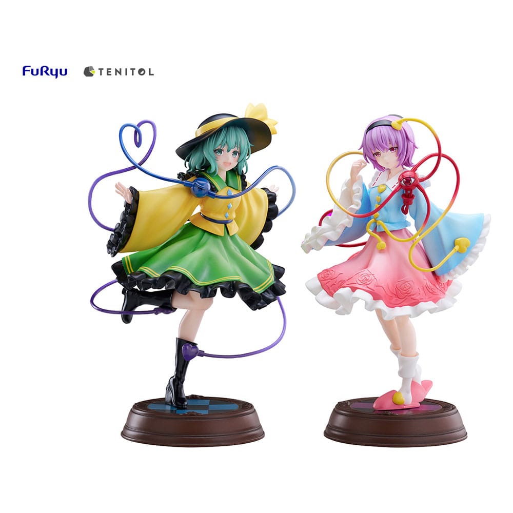 Touhou Project Tenitol Pvc Statue Koishi Komeiji & Satori Komeiji 22 cm
