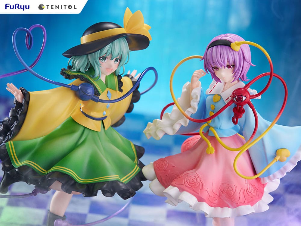 Touhou Project Tenitol Pvc Statue Koishi Komeiji & Satori Komeiji 22 cm