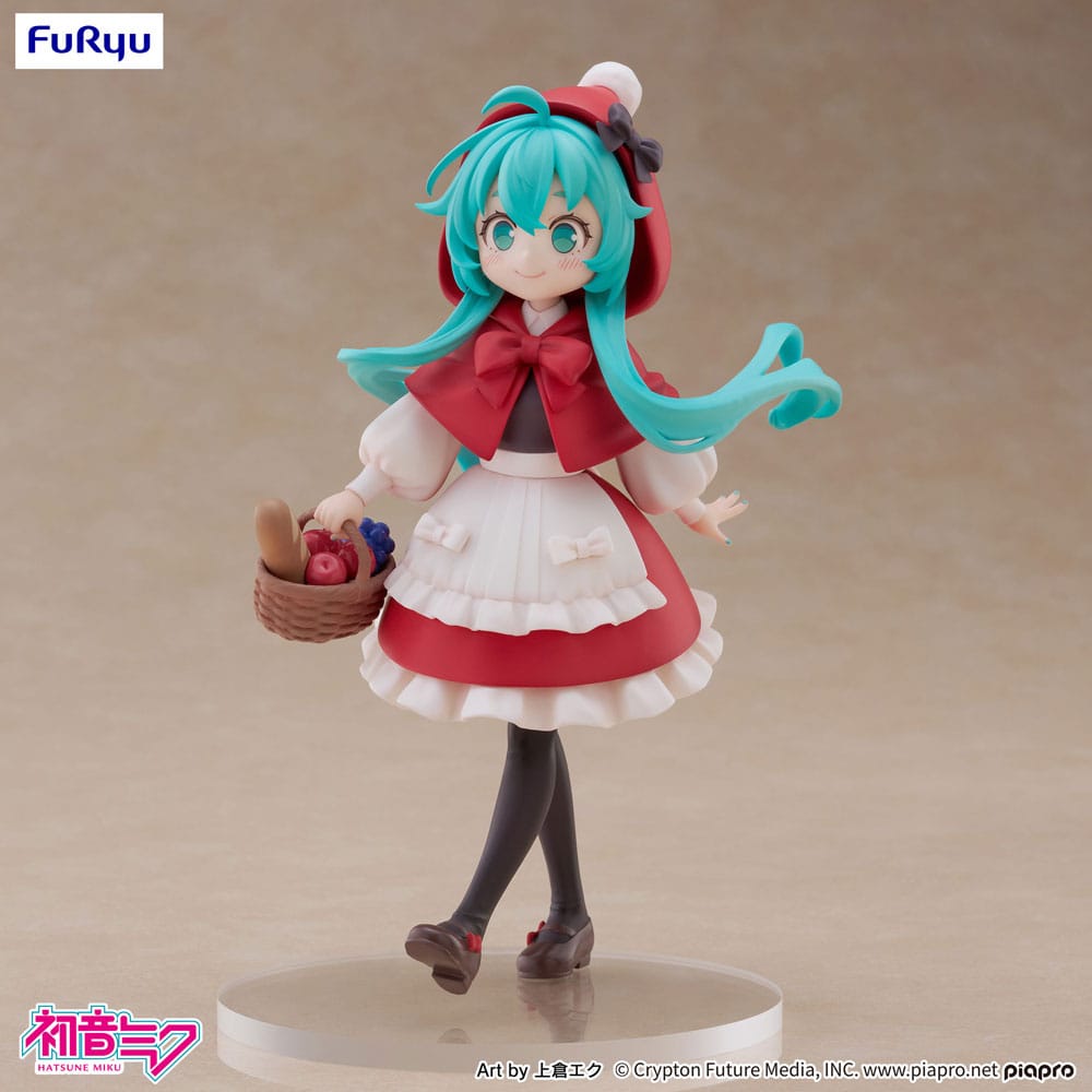 Hatsune Miku Desktop Fairy PVC-standbeeld Hatsune Miku Roodkapje Ver. 16 cm