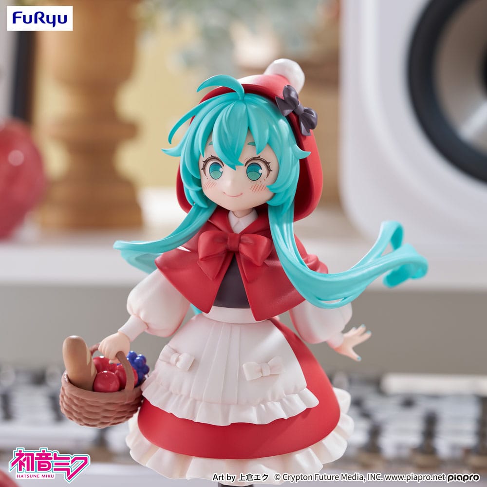 Hatsune Miku Desktop Fairy PVC-standbeeld Hatsune Miku Roodkapje Ver. 16 cm