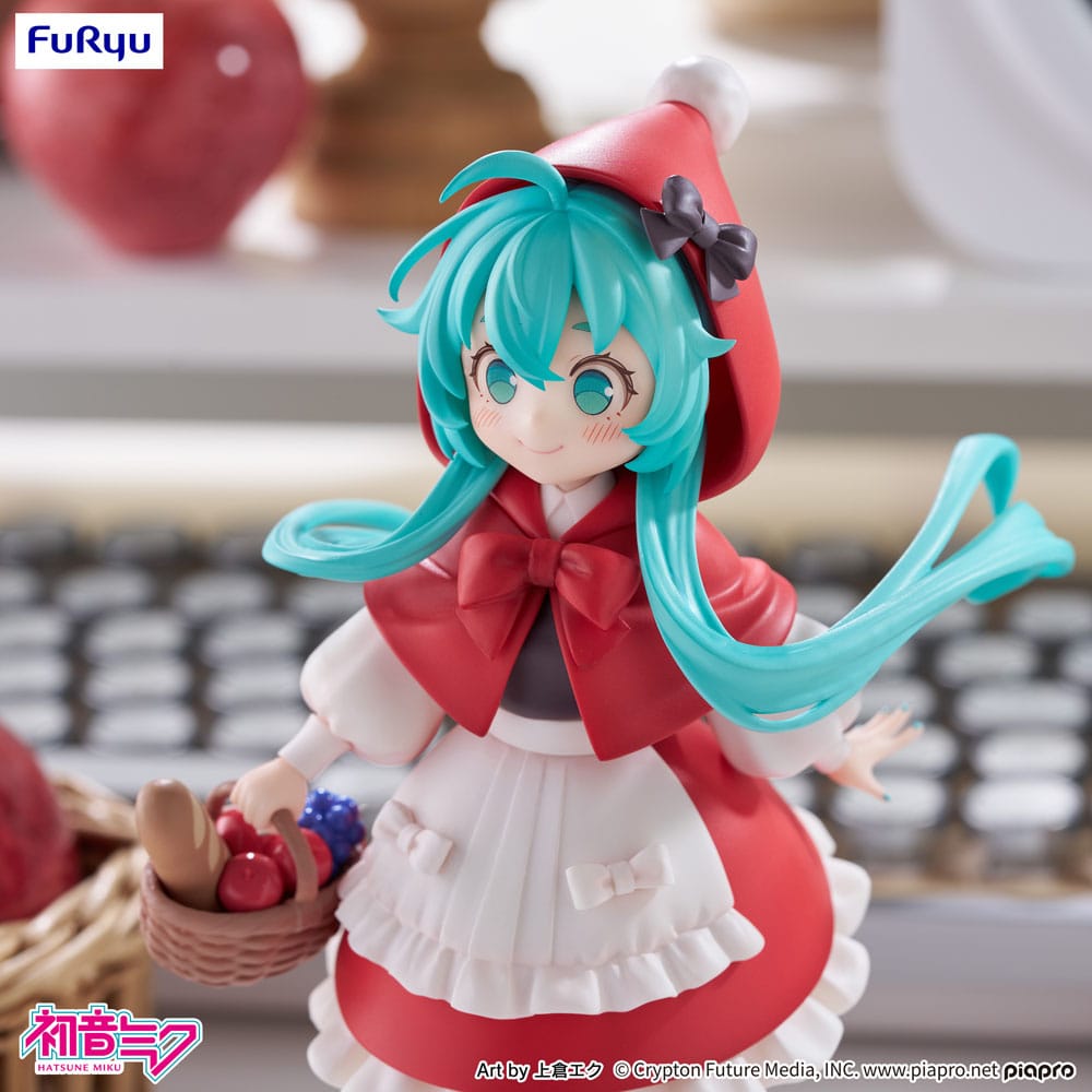Hatsune Miku Desktop Fairy PVC-standbeeld Hatsune Miku Roodkapje Ver. 16 cm