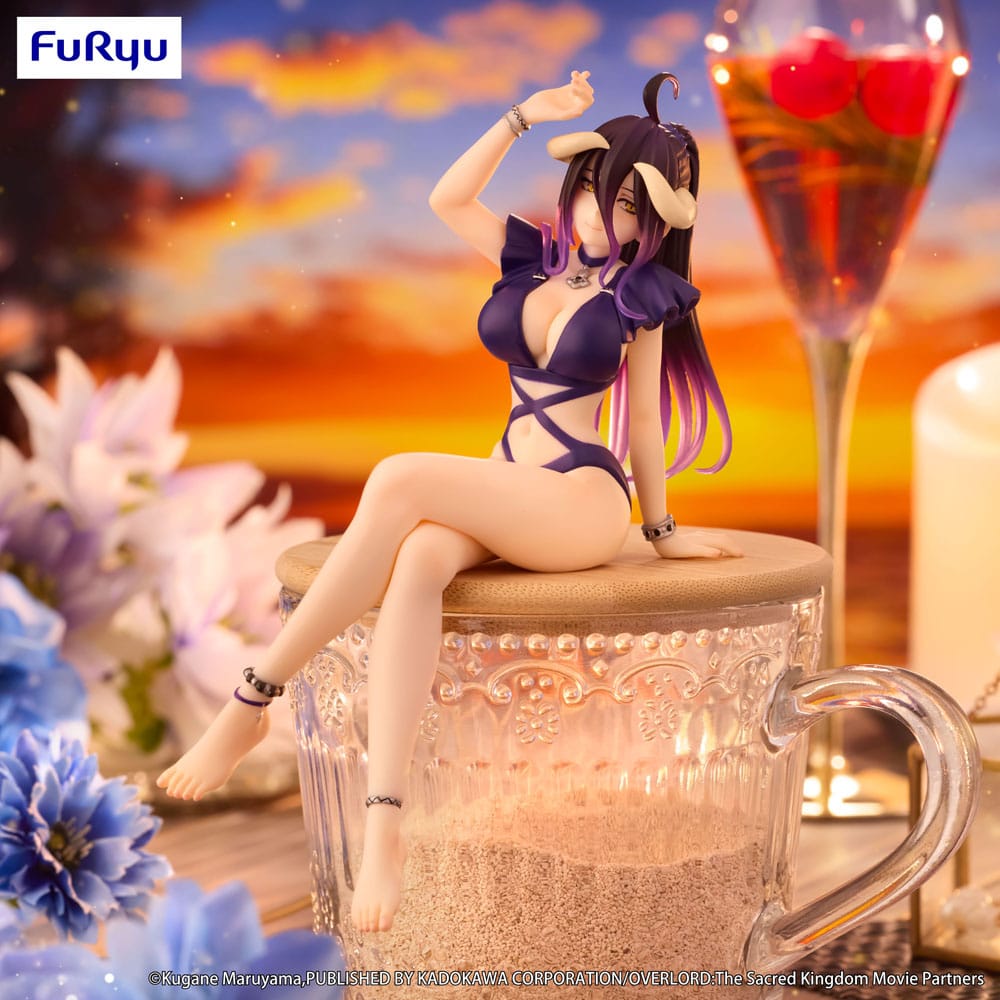 Overlord Noodle Stopper PVC Standbeeld Albedo Badpak Donkerpaarse kleur Ver. 16 cm