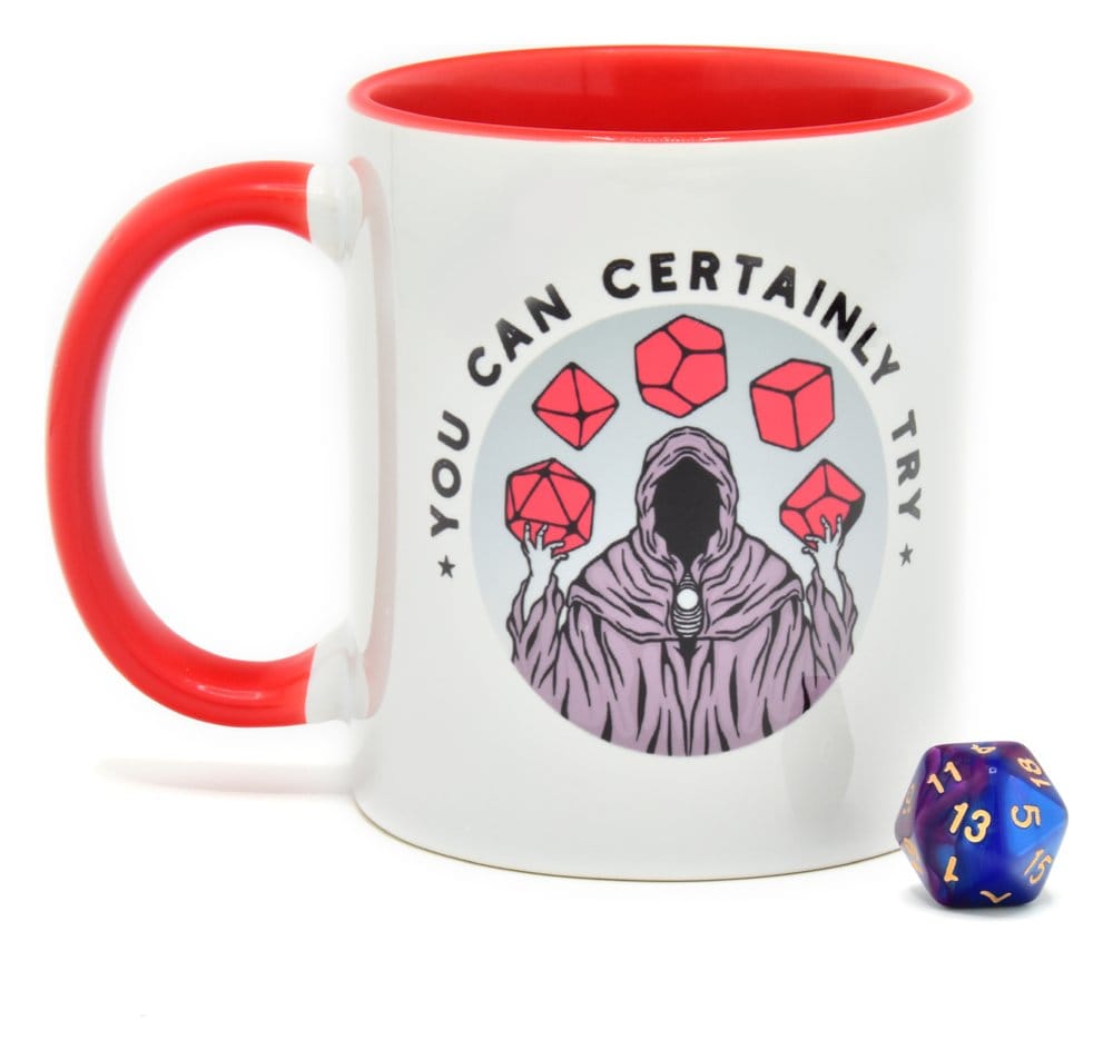 Glassstaff Cadeauset Mok & Dobbelsteen D20 Je kunt het zeker proberen