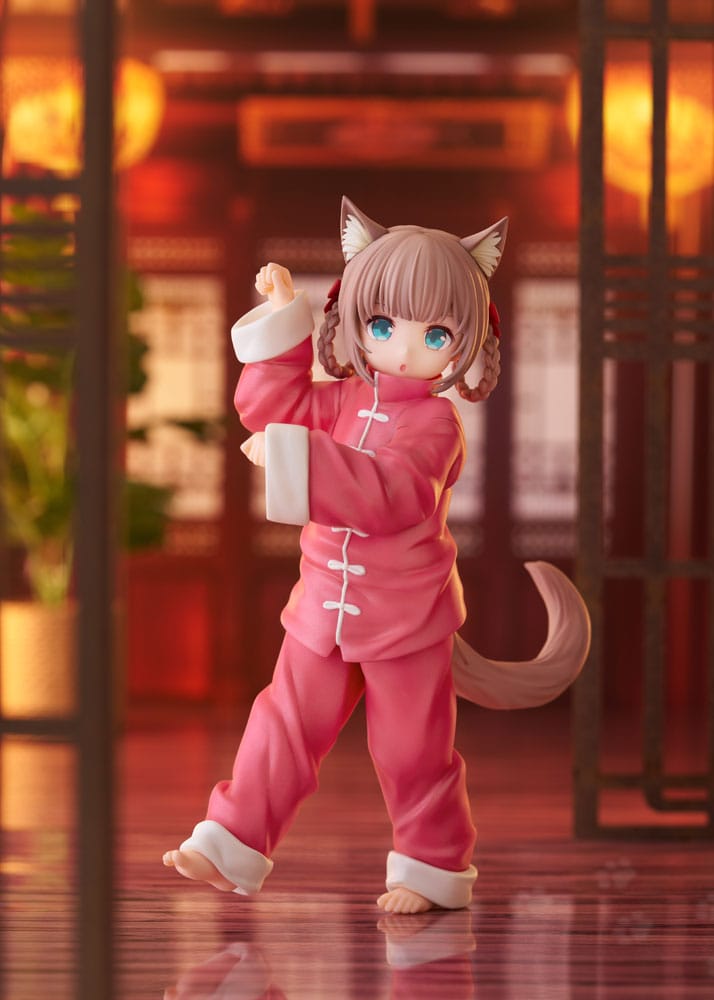 Mijn kat is een Kawaii Girl Palette Dress-Up Collection Statue Kinako Nyang Fu Ver. 15 cm
