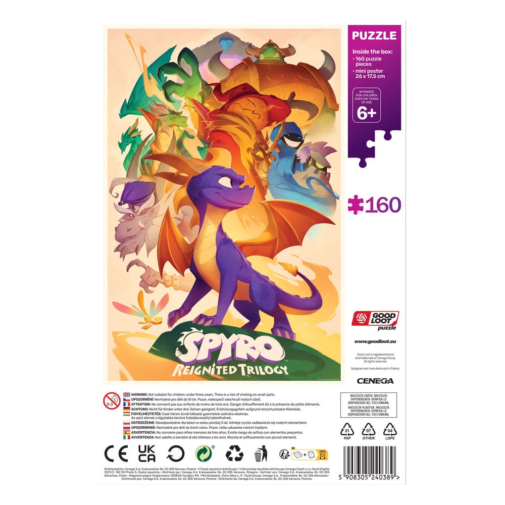 Spyro Reignited Trilogy Kids Puzzle Heroes (160 stuks)