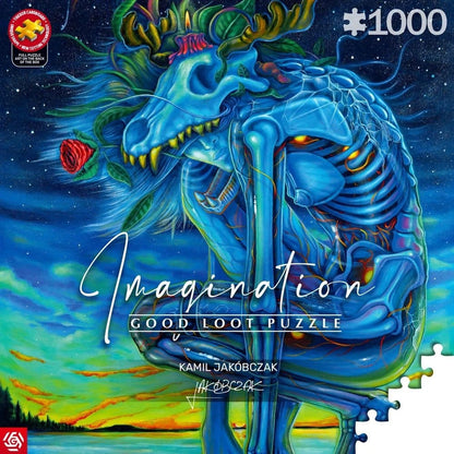 Imagination Series Puzzel Kamil Jakóbczak Bialy Wilk (1000 stukjes)