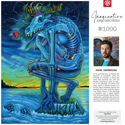 Imagination Series Puzzel Kamil Jakóbczak Bialy Wilk (1000 stukjes)