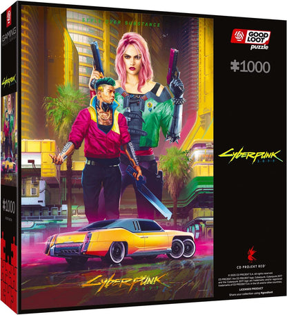 Cyberpunk 2077 Puzzle Kitsch Stijl (1000 stuks)